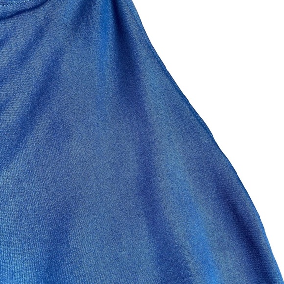 Cider Blue Chambray Jumpsuit M NWT Tie Straps Wide Leg Pockets Summer - Picture 8 of 10